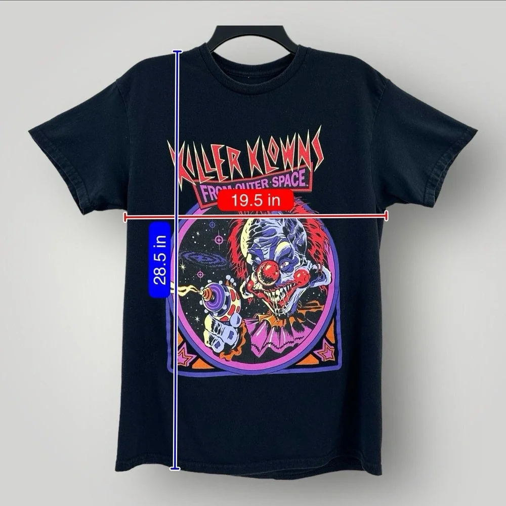 Killer Klowns From Outer Space Black T-Shirt Mens M‎ Short Sleeves Graphic Print